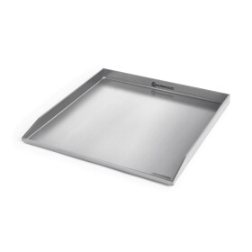 BURNHARD Plancha Grillplatte Edelstahl FRED 41,5 x 40 x 3,5 cm